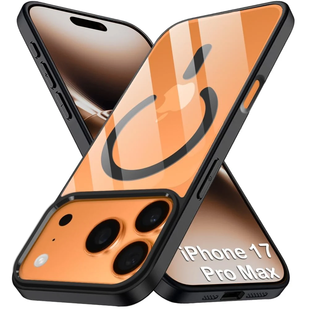 DL3 Mobilak Translucent Matte Case for iPhone 17 Pro Max Compatible with, Compatible with MagSafe accessories, Shock-absorbing protection, Scratch-resistant surface - Black