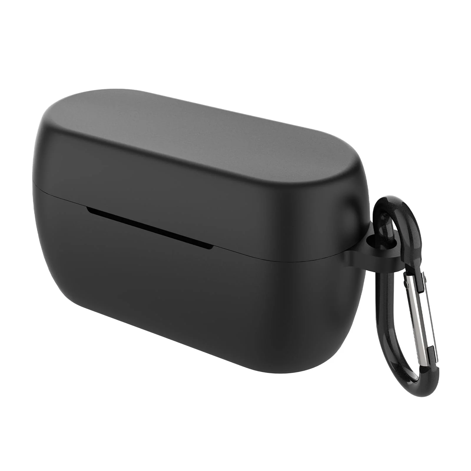 DL3 Mobilak Silicone Case Compatible with Jabra Elite 2 Earbuds, Soft Silicone Protective Case Cover, Shockproof Sleeve with Carabiner Compatible with Jabra Elite 2 - Black
