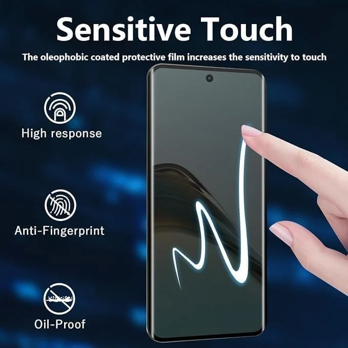 DL3 Mobilak Screen Protector for realme 14 Pro Plus/realme 14 Pro+ UV Glass Fingerprint Reader Support 3D Curved Anti-Spy Tempered Glass Screen Protector - Privacy