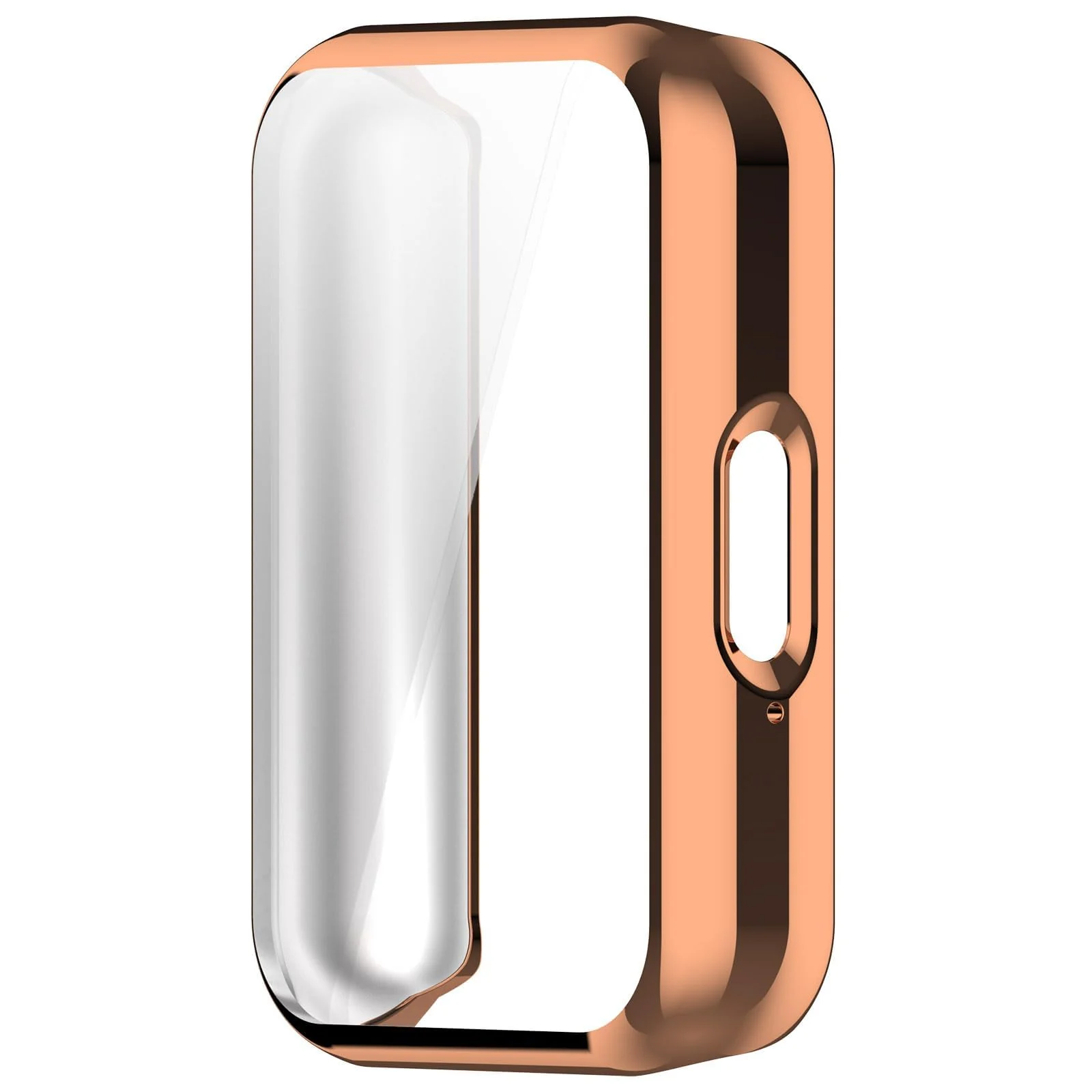 DL3 Mobilak Case Compatible with Samsung Galaxy Fit 3 Case All-Around with Built-in Screen Protector Watch Soft TPU Shockproof Cover Slim Guard Thin Bumper Shell Protector - Rose Gold