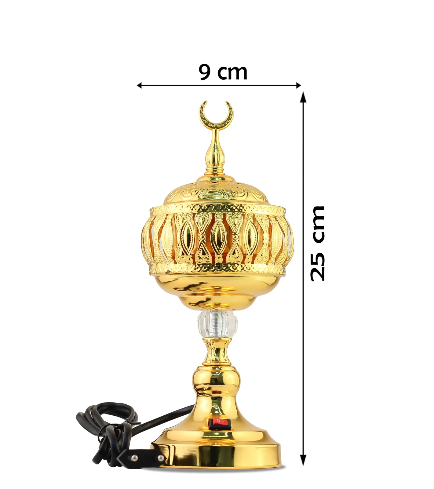 Mobigon Arabian Electric Incense Burners metal Vintage Arabic Burner, Middle Eastern Incense Holder- Electric Incense Burner Bakhoor Suitable For Arabian Oud, Home, Hotel Decor - Style 13