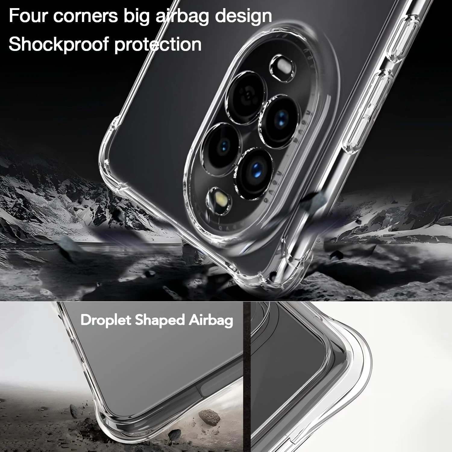 DL3 Mobilak Clear TPU Protective Case for Huawei Nova 13 Pro with Camera Protection and Shockproof Design - Clear