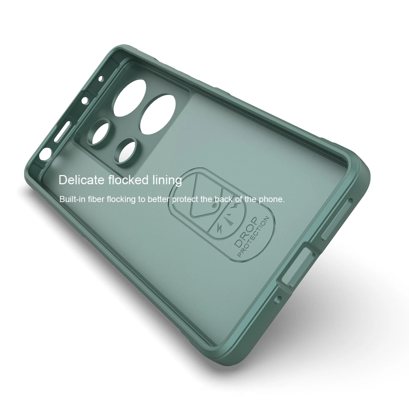 DL3 Mobilak Rugged Protective Case for Xiaomi Redmi Note 13 Pro 4G / Poco M6 Pro 4G, Camera protection, Shock-absorbing protection, Non-slip grip - Green