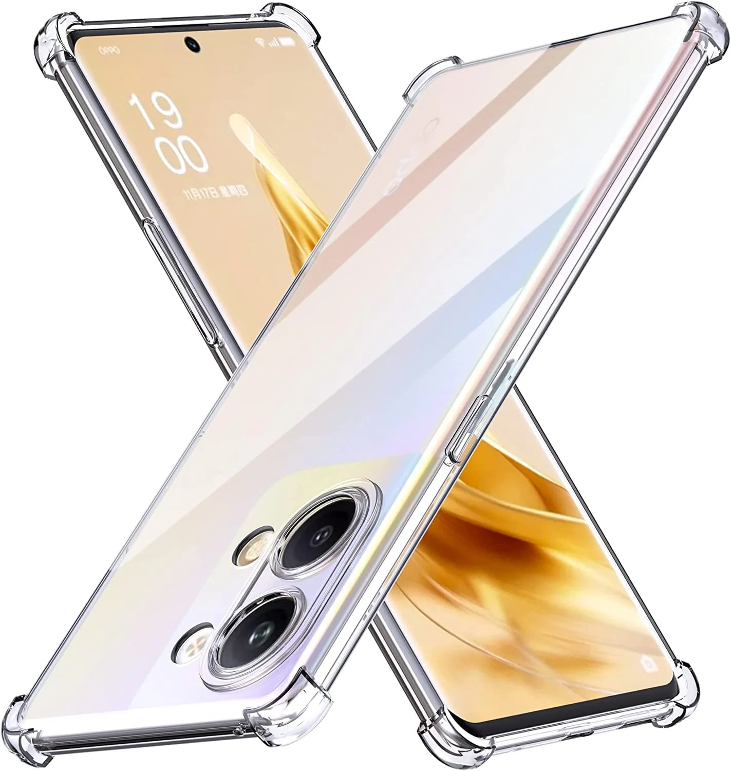 DL3 Mobilak Clear TPU Protective Case for OPPO Reno 9 5G / Reno 9 Pro 5g with Camera Protection and Shockproof Design - Clear