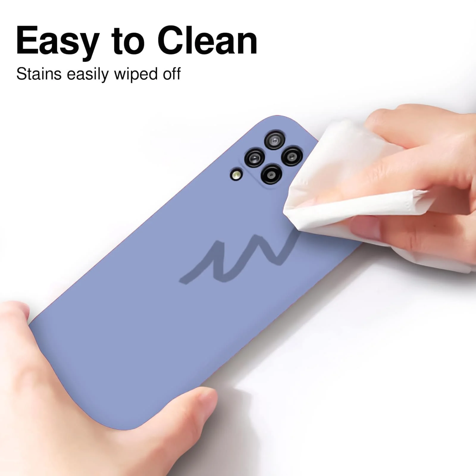 DL3 Mobilak Soft Silicone Gel Bumper Case for Samsung Galaxy A12 / M12 - Baby Blue