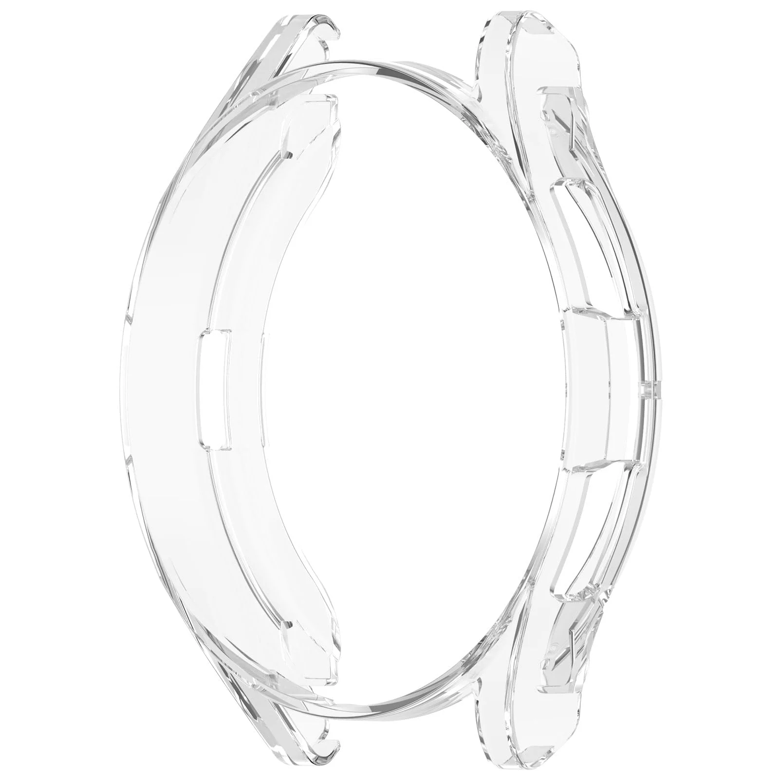 DL3 Mobilak Bumper Case Protector for Samsung Galaxy Watch 6 Classic 43mm, [NO Screen Film] Flexible Lightweight Glossy TPU Edge Case Protective Cover Galaxy Watch 6 Classic 43mm - Clear