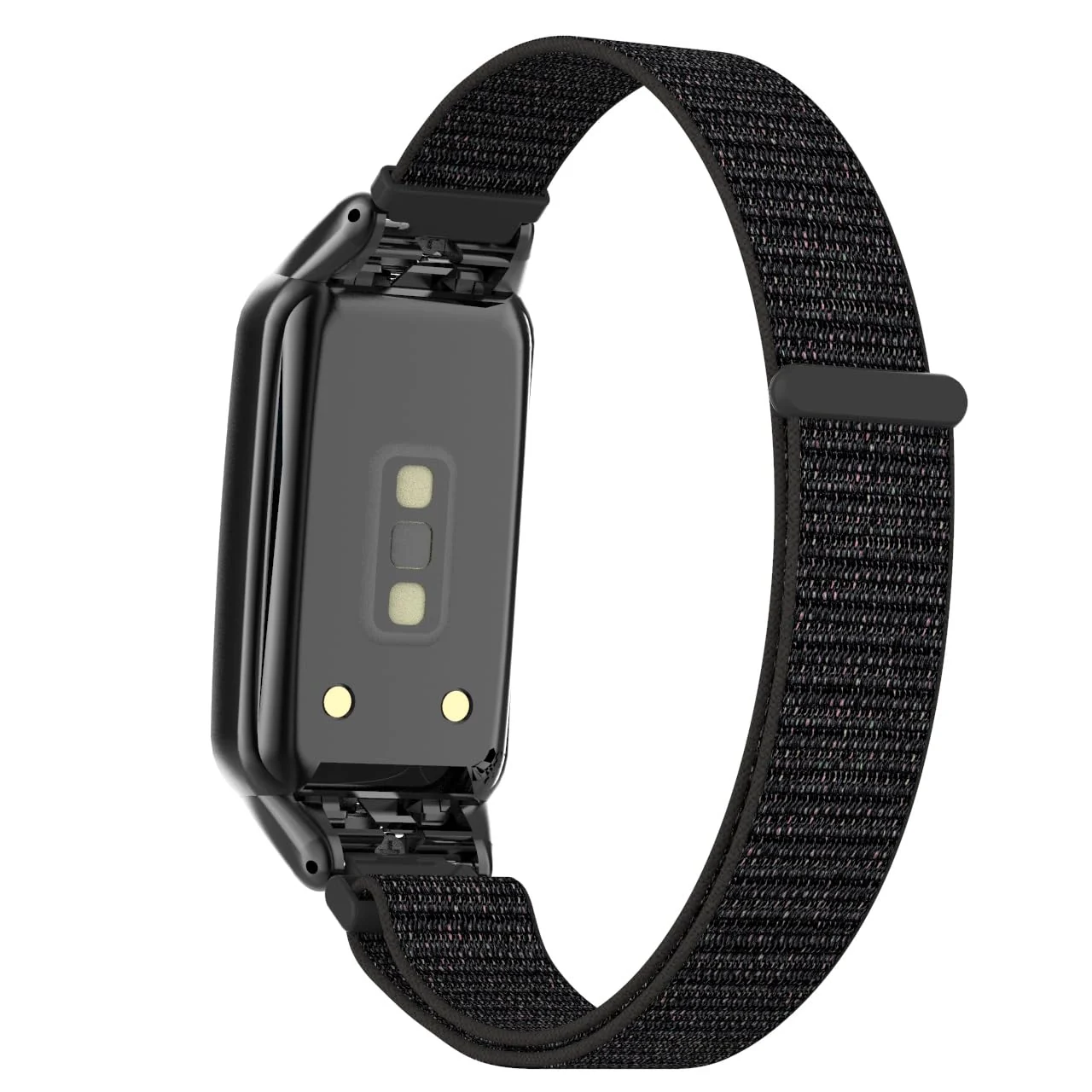 DL3 Mobilak Nylon Band for Honor Band 6/Huawei Band 6 Pro/Huawei Band 6, Nylon Watch Strap Sport Wristband Soft Replacement Watch Strap Adjusable Wrist for Women Men - Black Red