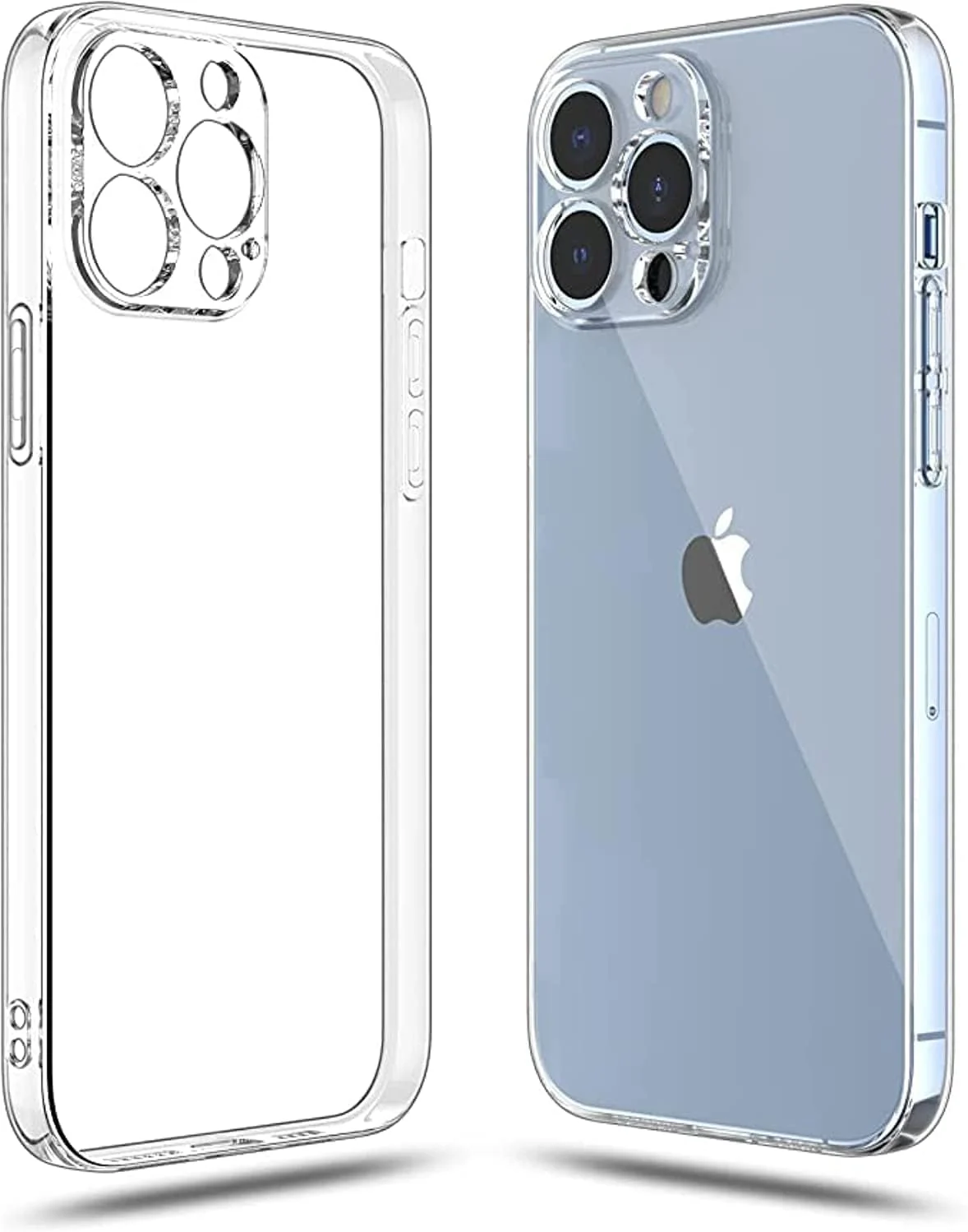 DL3 Mobilak Camera Protective Case Compatible with iPhone 13 Pro Max Case, Mobile Phone Case iPhone 13 Pro Max Thin Soft Silicone Anti-Yellow Protective Case - Clear
