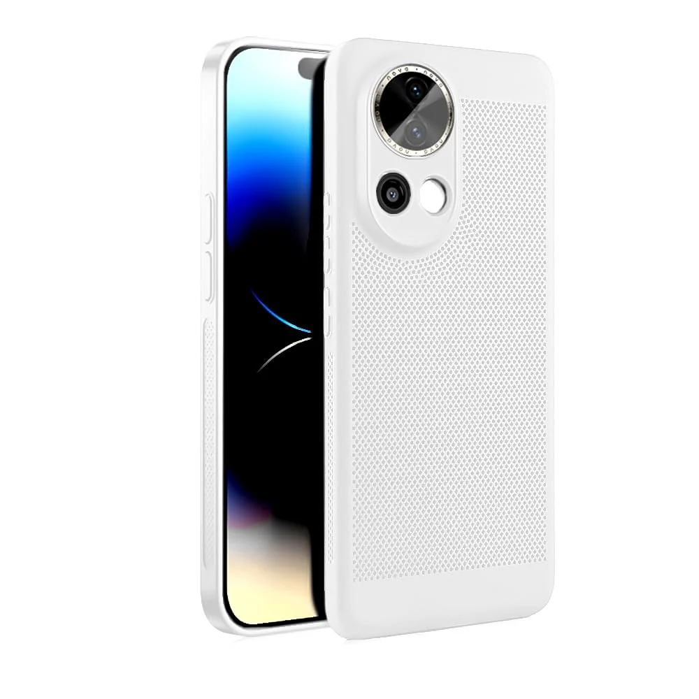 DL3 Mobilak PC Protective Case for Huawei Nova 13 / Nova 12 with Camera Protection and Shockproof Design - White