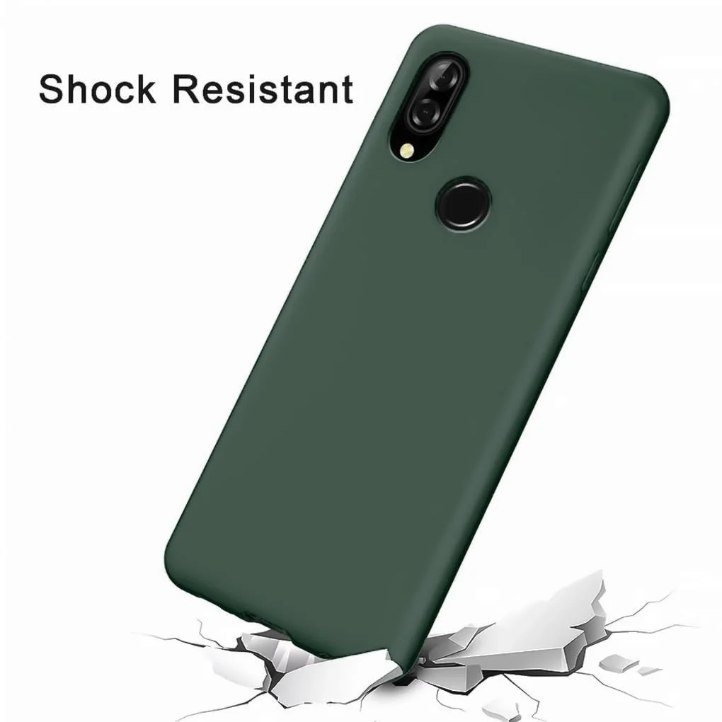 DL3 Mobilak Silicone Protective Case for Huawei nova 3i, Shock-absorbing protection, Scratch-resistant surface, Soft microfiber lining - Green