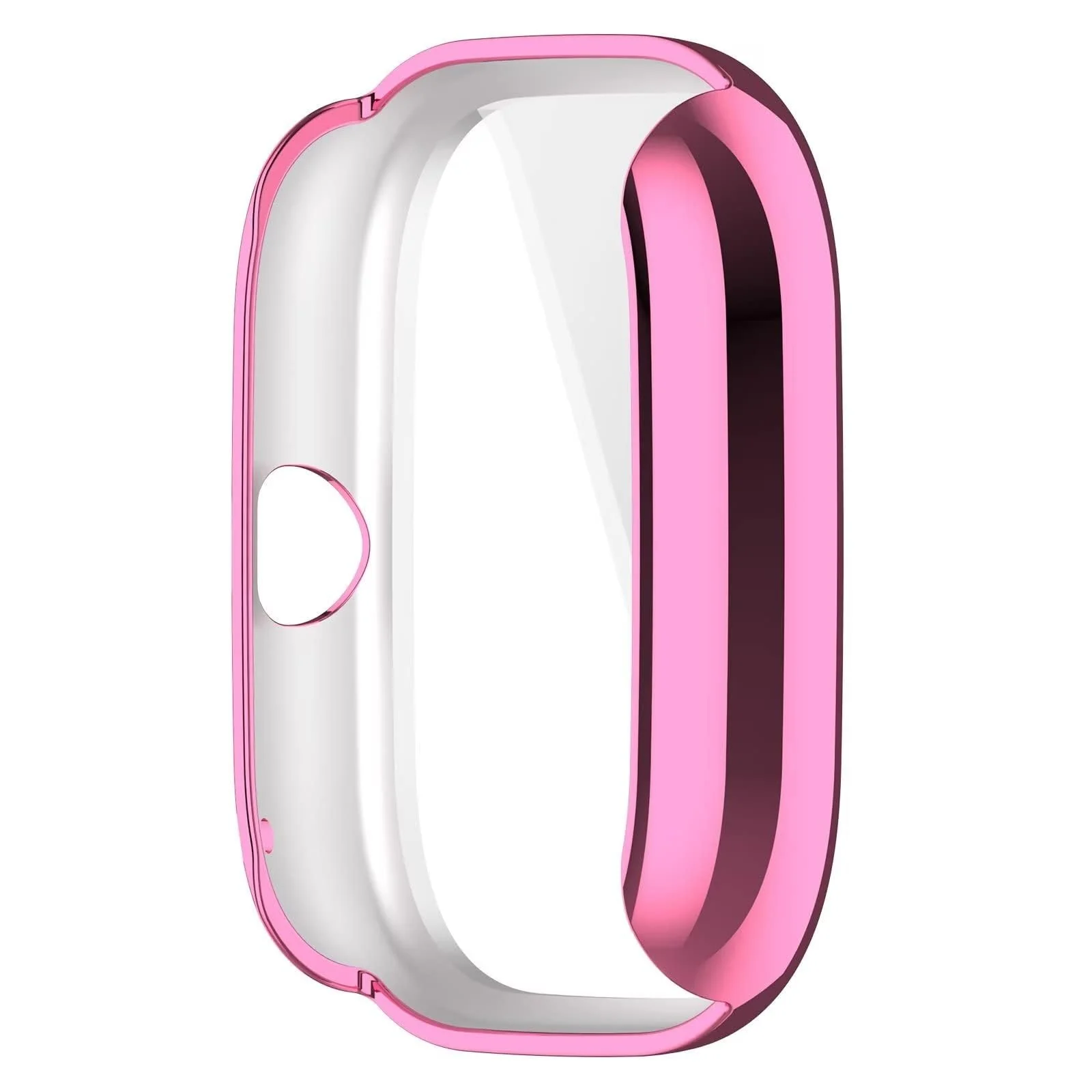 DL3 Mobilak Case Compatible with Amazfit GTS 4 Mini (Not for GTS4) Case All-Around Screen Protector Watch Soft TPU Shockproof Cover Slim Guard Thin Bumper Shell Protector - Pink