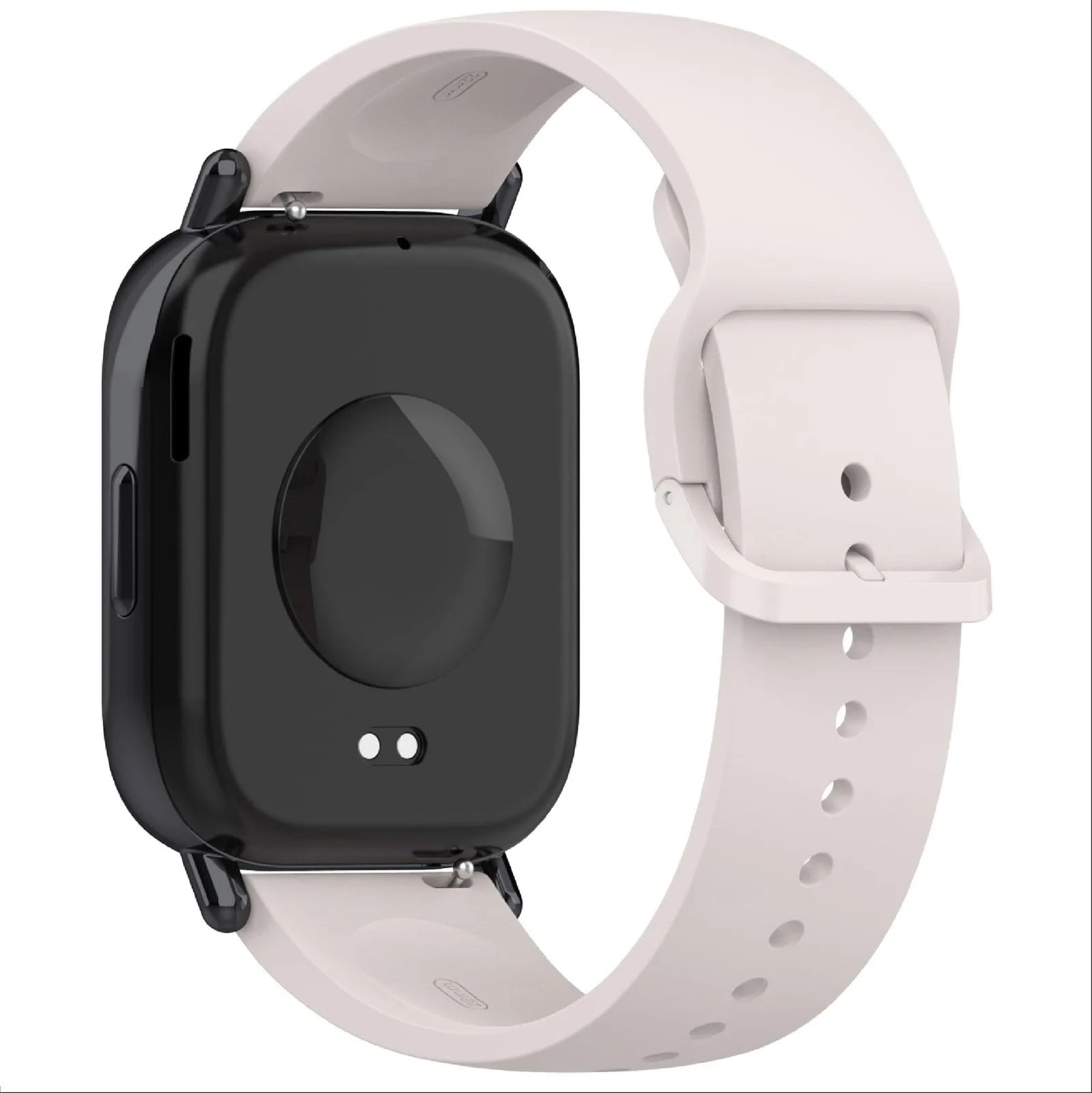 DL3 Mobilak Straps Compatible with Xiaomi Redmi Watch 5 Active/Redmi Watch 5 Lite Bracelet, 22mm Soft Silicone Replacement Band Sports Strap Wristbands [Wear-resistant] [breathable] - Ivory White