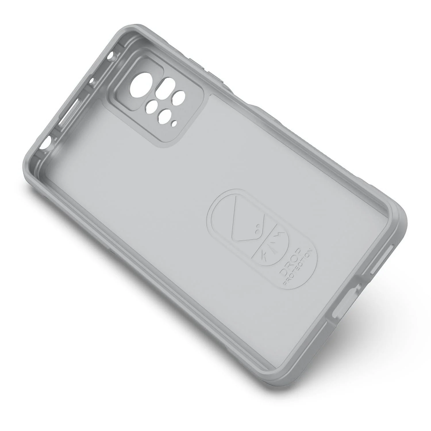 DL3 Mobilak Flexible Silicone and TPU Protective Case with Camera Protection for Xiaomi Redmi Note 11 4G / Note 11S - Gray