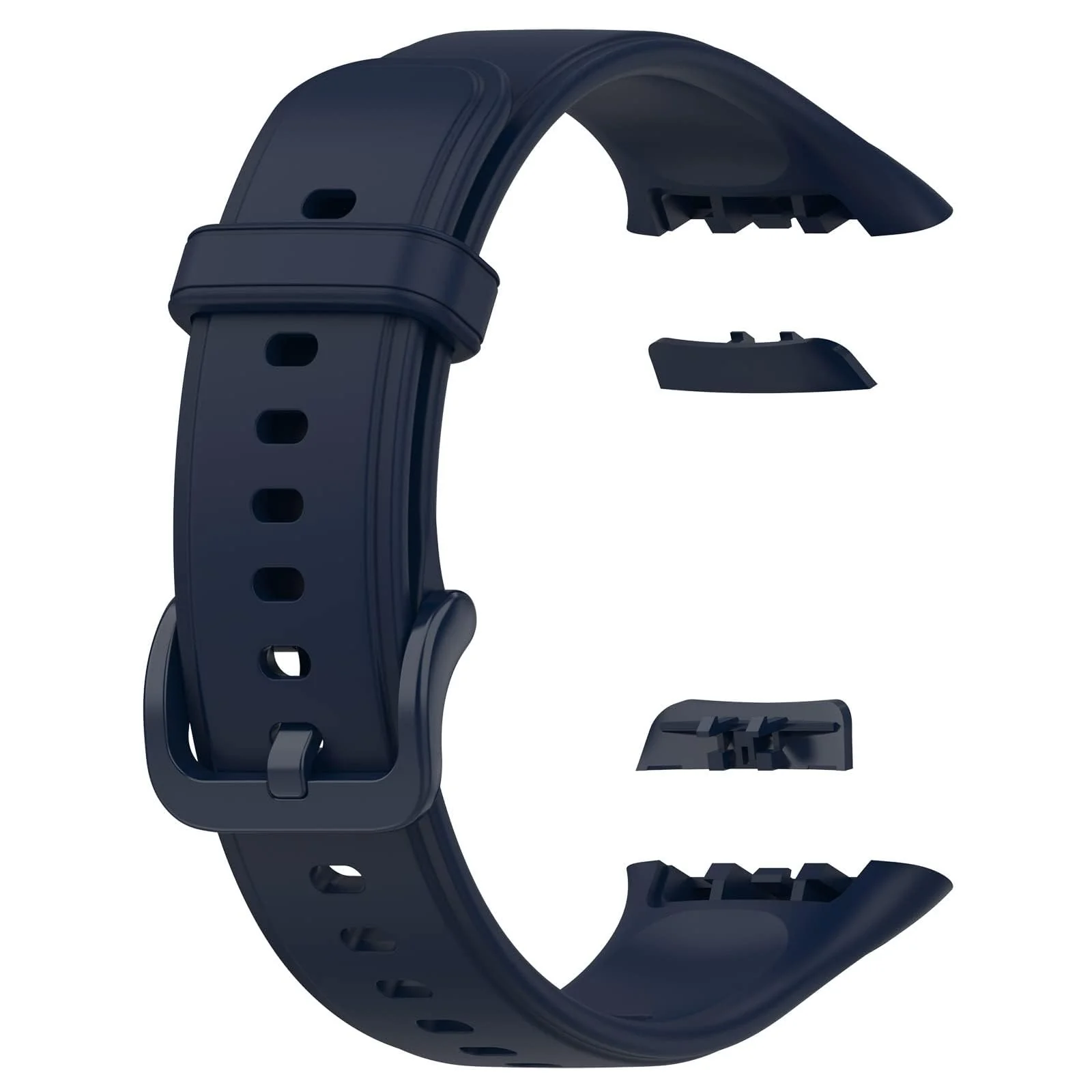DL3 Mobilak Silicone Strap for OPPO Band 2, [Breathable] Soft Silicone Replacement Strap for Men and Women, Pin Buckle Design, for OPPO Band2 - Blue