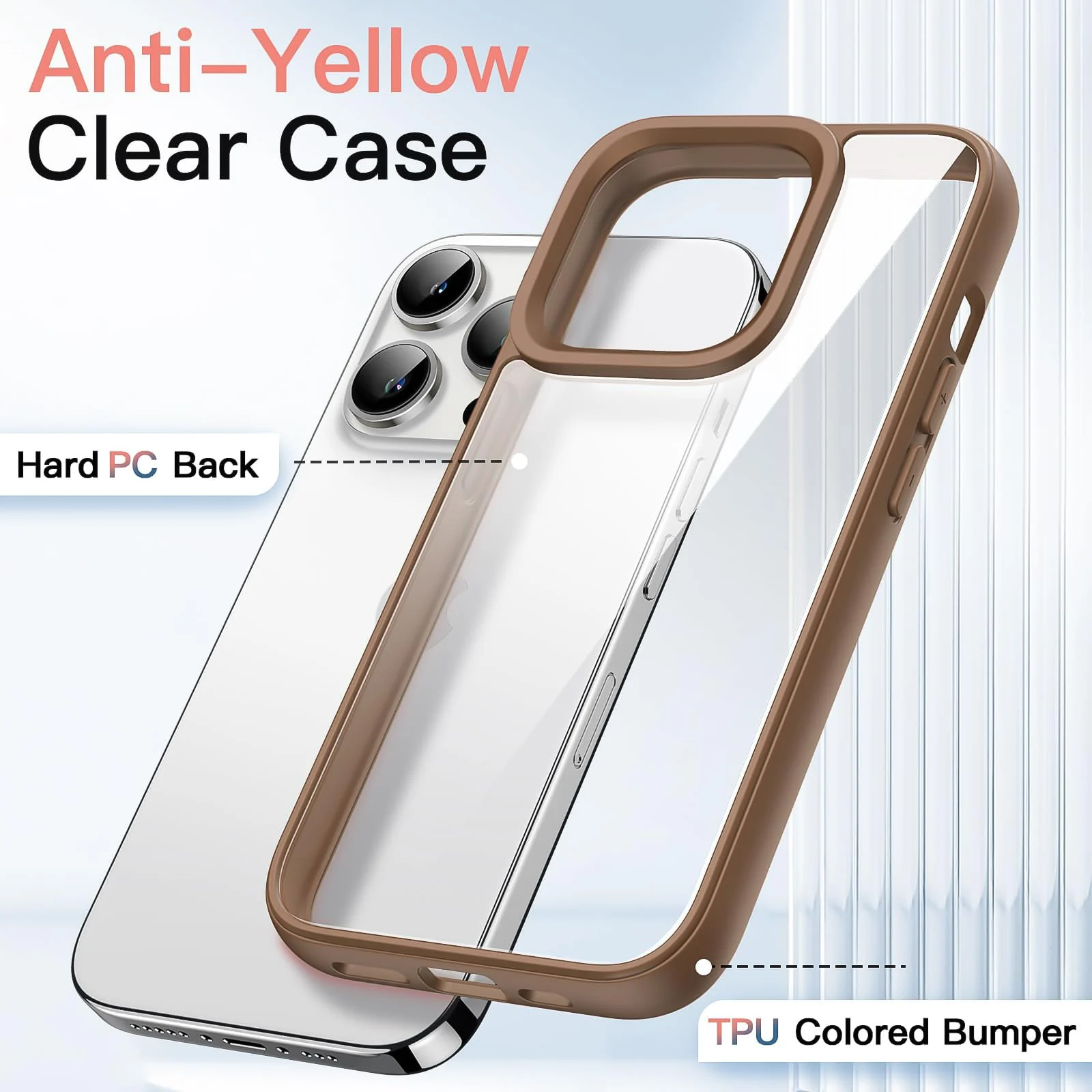 DL3 Mobilak Clear Protective Case for iPhone 11 - Desert Brown