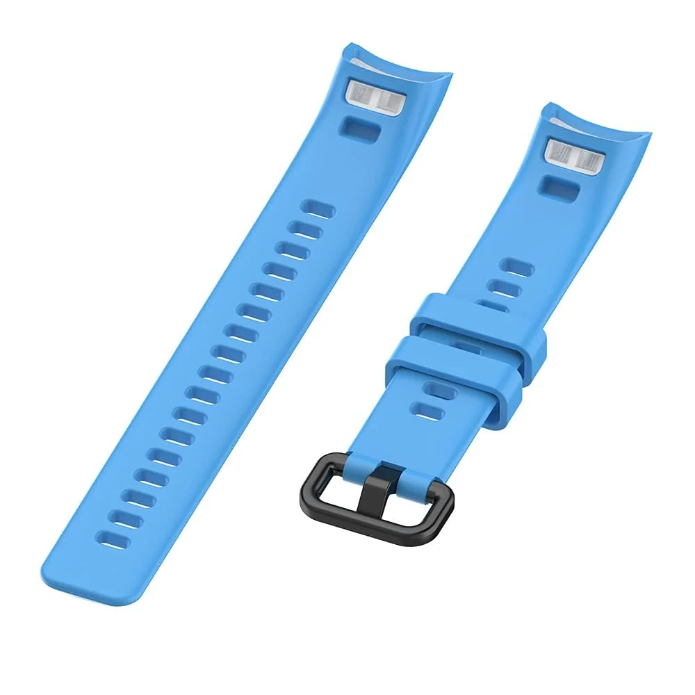 DL3 Mobilak Compatible for Honor Band 5/Honor Band 4 Strap, Soft Silicone Sport Wristband Adjustable Accessory Bracelet Replacement Band for Honor Band 5/Band 4 - Sky Blue
