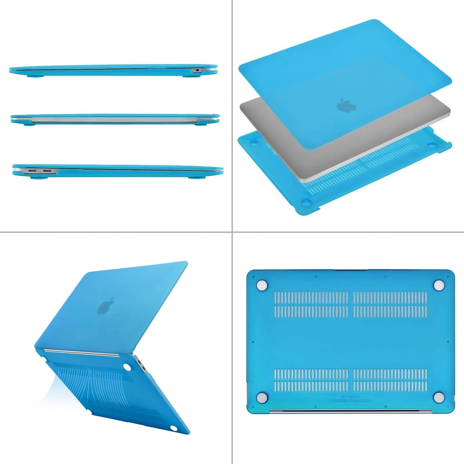 DL3 Mobilak Compatible with MacBook Pro 16 inch Case 2023 2022 2021 Release M3 A2991 M2 A2780 M1 A2485 Pro Max Liquid Retina XDR Display Touch ID, Protective Plastic Hard Shell Cover Case - Blue
