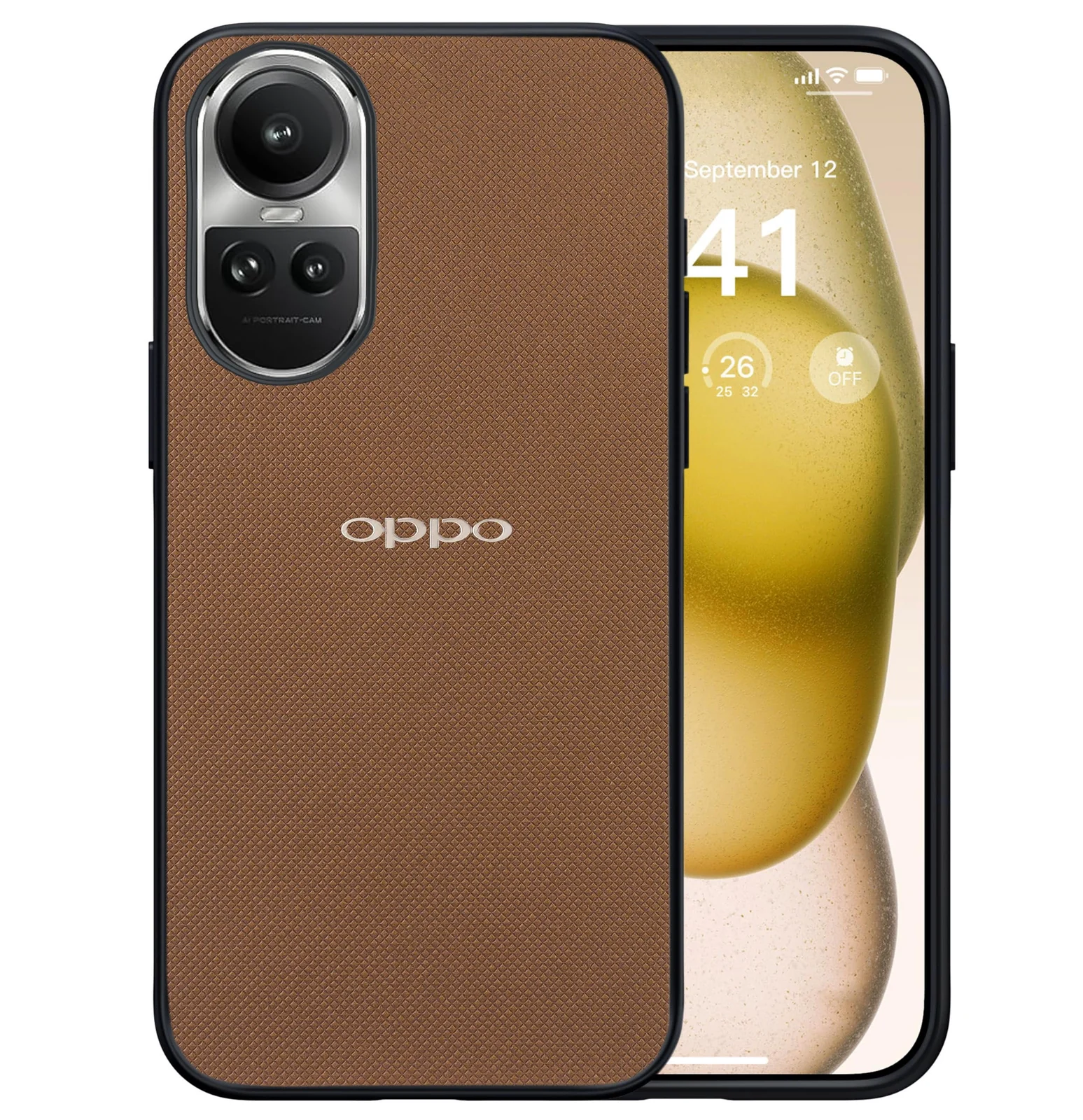 Dl3 Mobilak Compatible with OPPO Reno 10 5G / OPPO Reno10 Pro 5G Case Dual Layer Heavy Duty Cell Phone Protective Cover Shockproof Rugged with Non-Slip Textured - Green