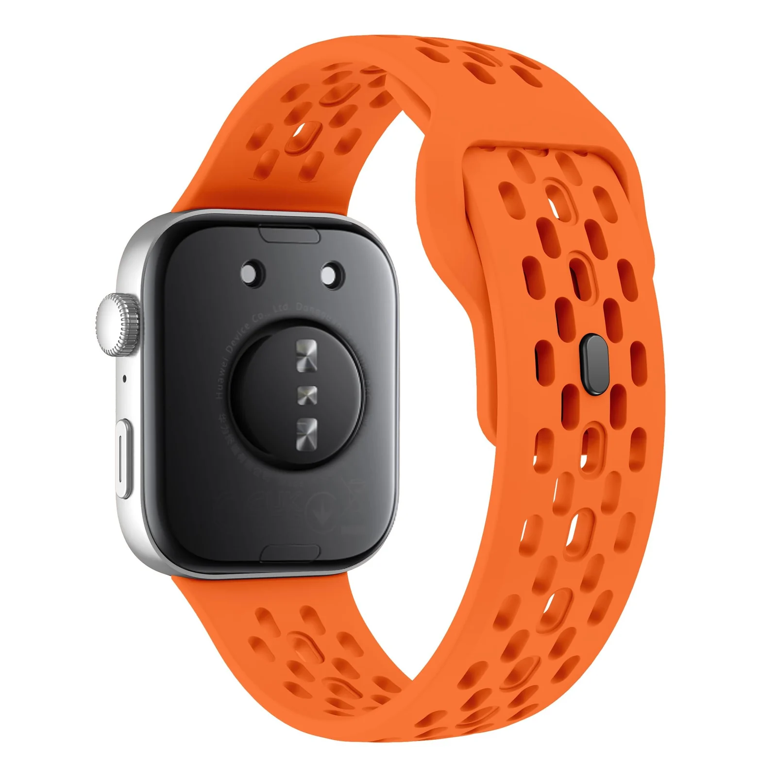 DL3 Mobilak Silicone Mesh Breathable Straps for Huawei Watch Fit 4 Pro Strap. Wristband Bands Bracelet Sports Bracelet Quick Release Adjustable Armband for Huawei Watch Fit 4/Fit 3 - Orange