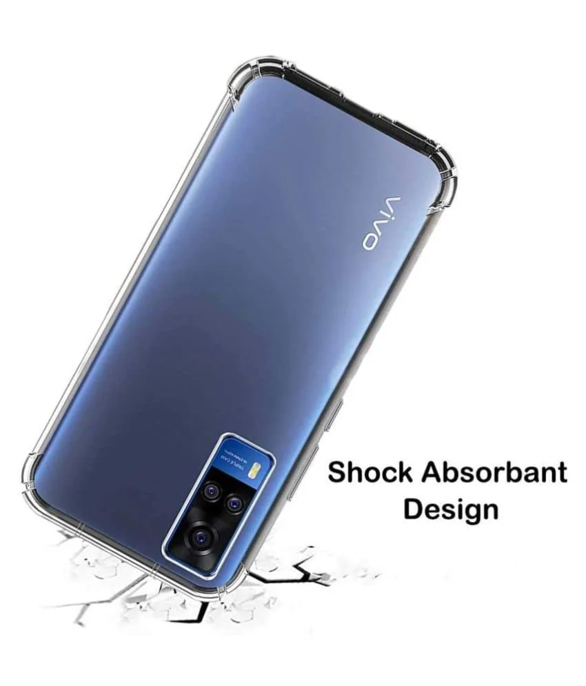 DL3 Mobilak Protective Case for vivo Y53s 4G / vivo Y51 (2020) / vivo Y31 / vivo Y51a, Case [Military Drop Protection] [Non-Yellowing] Shockproof TPU Back Soft Silicone Bumper Cover - Clear