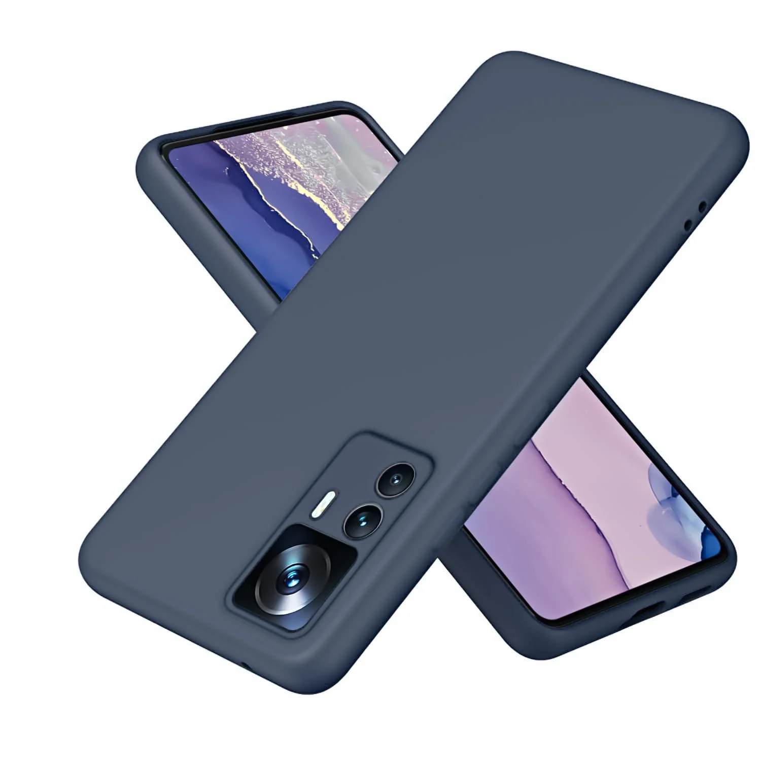 Dl3 Mobilak Xiaomi 12T/12T Pro/Redmi K50 Ultra Case, Soft Flexible Liquid Silicone Gel Rubber Bumper Cover, Full Body Shockproof Protective Phone Case (Mint Green)