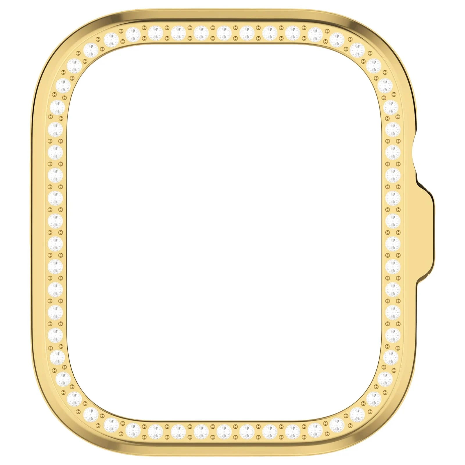 DL3 Mobilak Bling Case Without screen protector for Huawei Watch Fit 4, Hard PC Frame Case, Crystal Diamonds Bumper Cover for Women Girls, Slim Protective Cover for Huawei Watch Fit 4 - Gold