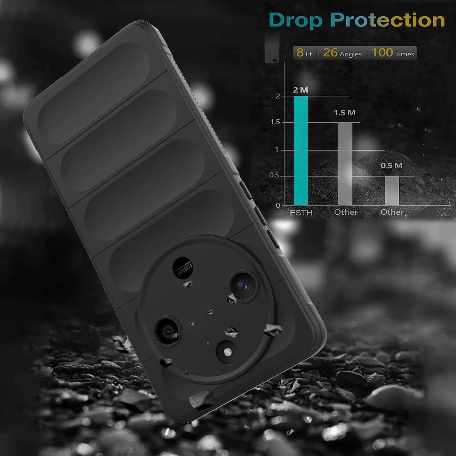 DL3 Mobilak Soft Silicone Protective Case for Honor X9b / Honor Magic 6 Lite 5G / Honor X50 with Camera Protection and Shockproof Design - Gray