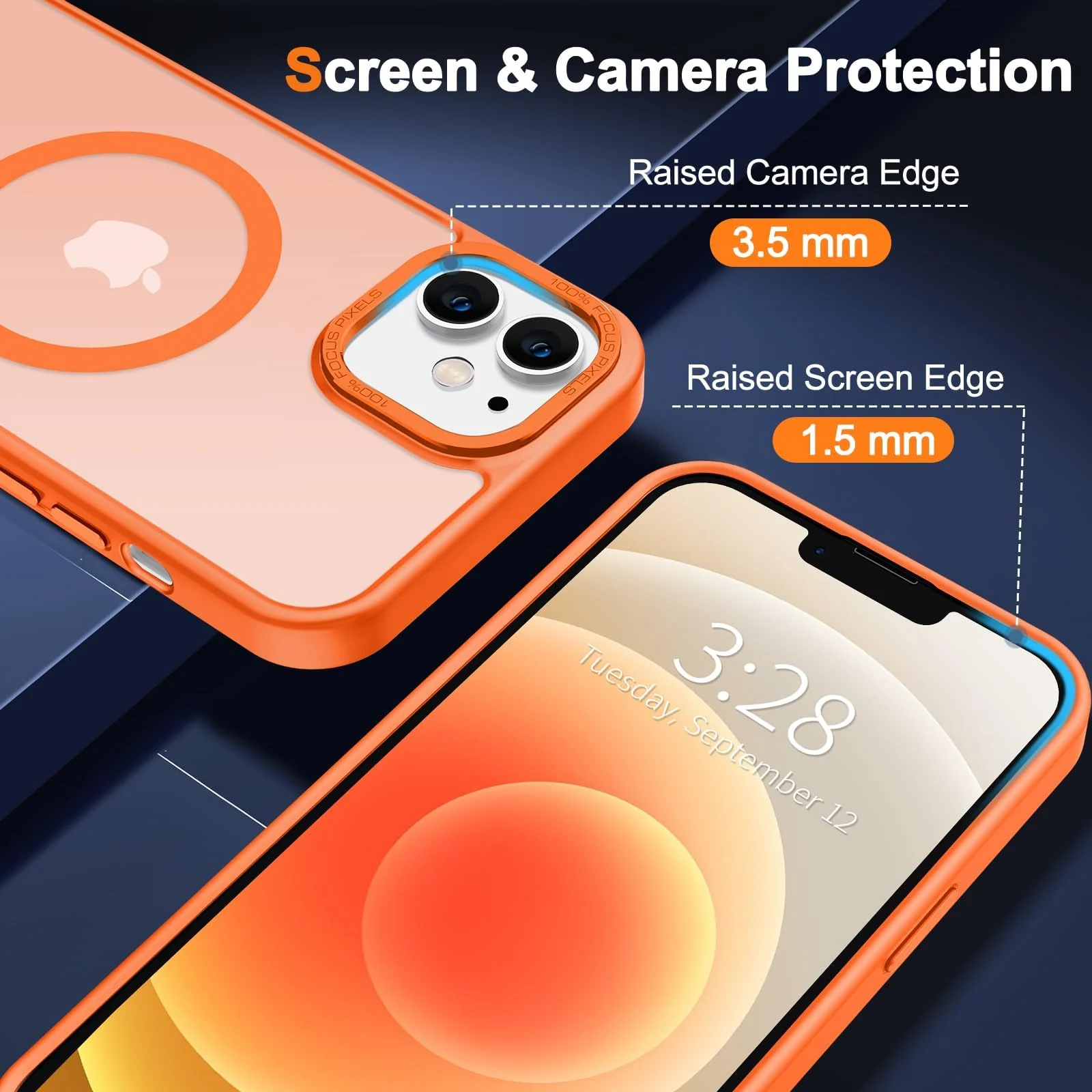 DL3 MOBILAK Protective Phone Case for Apple iPhone 11 - Orange