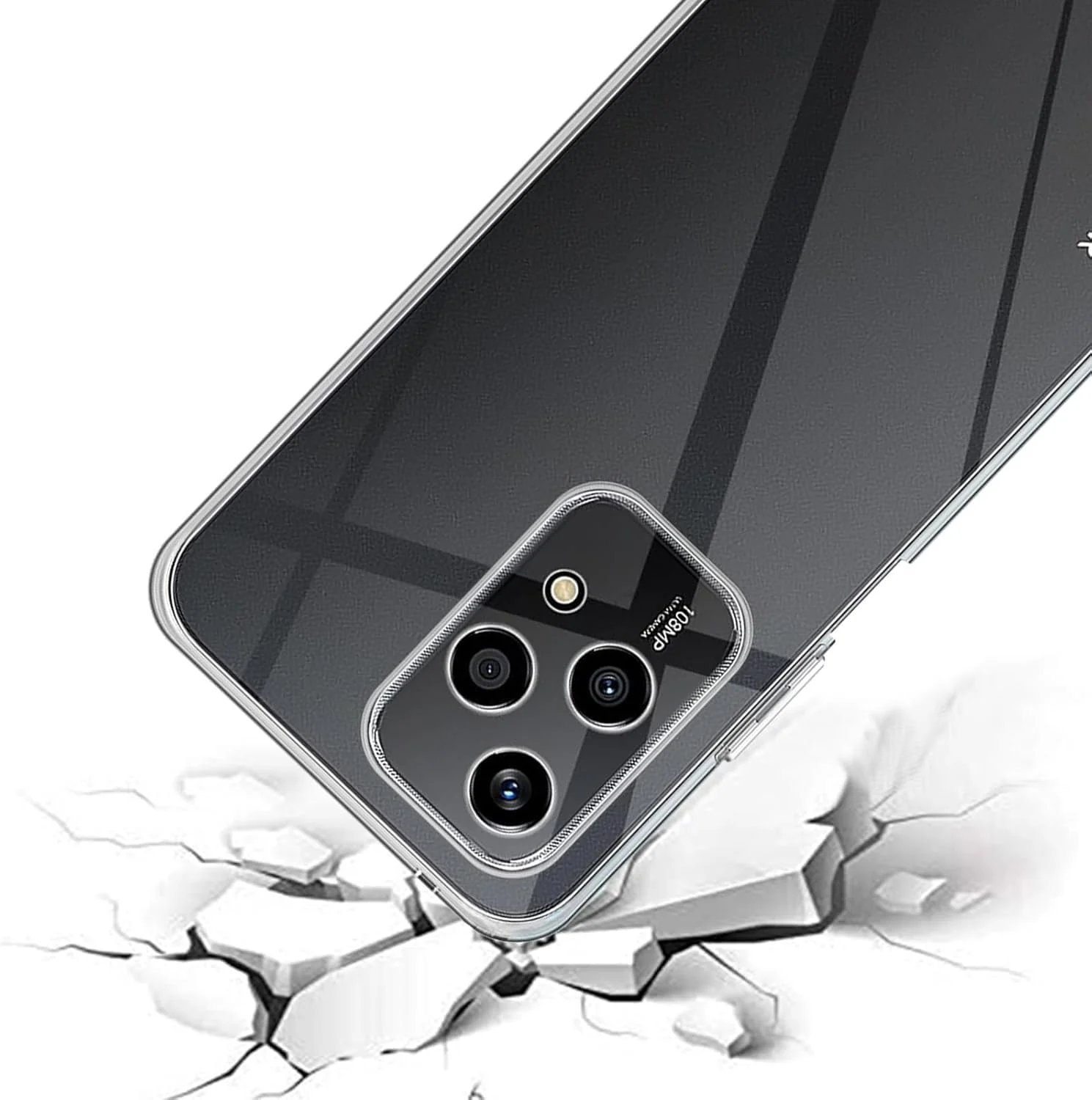 DL3 Mobilak Case Compatible with Honor 200 Lite, Case Crystal Soft TPU Gel Case Flexible Silicone Anti-Scratch Camera Protection TPU Cover - Clear