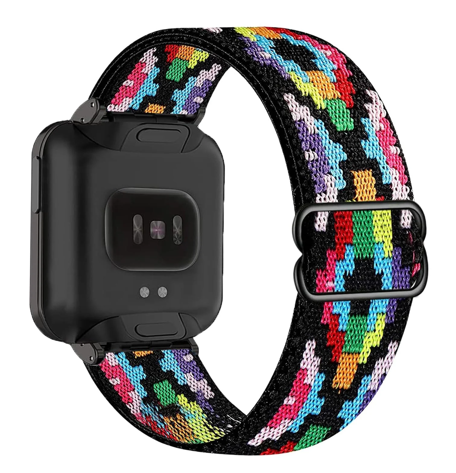 DL3 Mobilak Strap Compatible with Xiaomi Mi Watch Lite/Redmi Watch Bracelets, Nylon Replacement Strap Sport PU Protective Case + Watch Strap For Xiaomi Mi Watch Lite With Metal Cover - Black