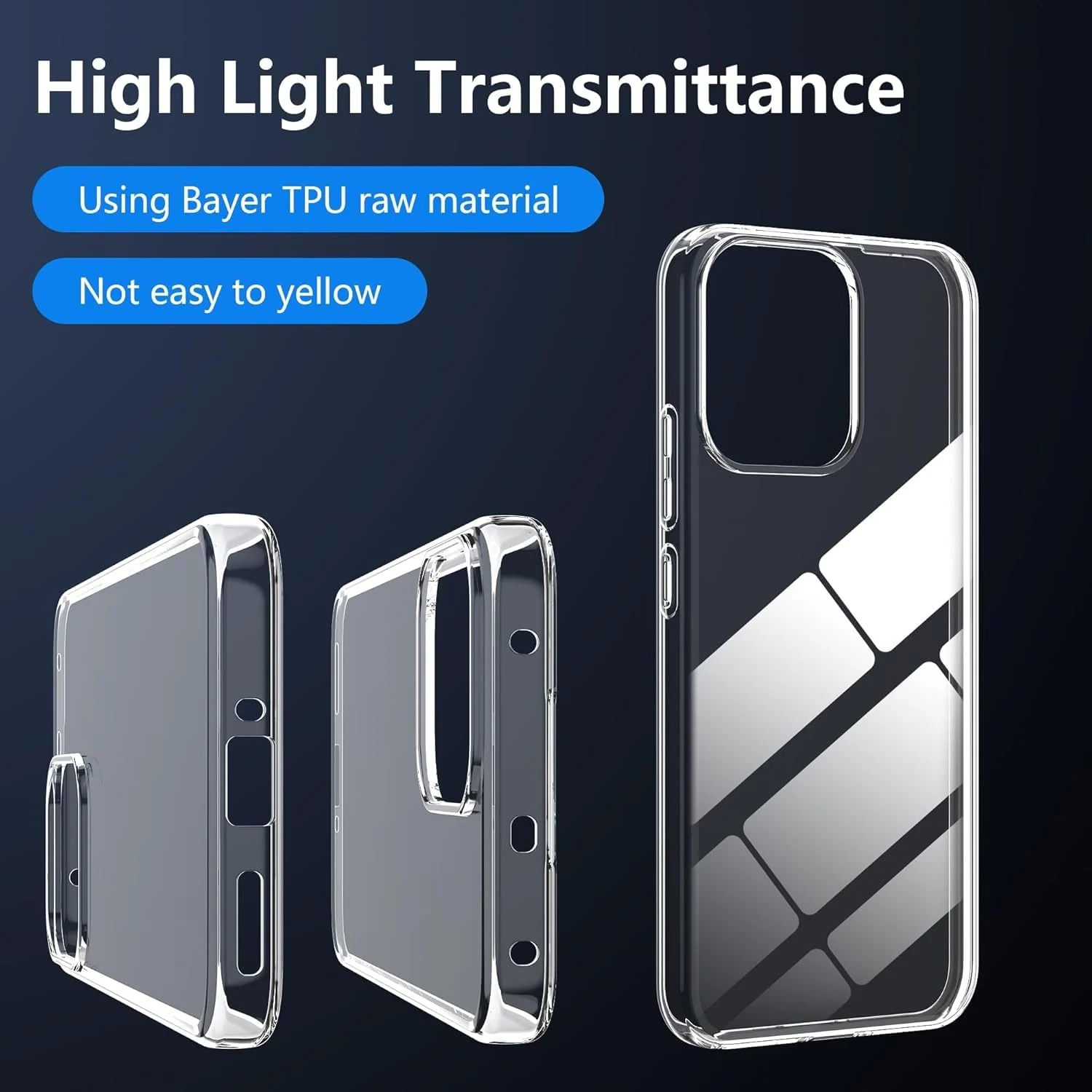 DL3 Mobilak Case Compatible with OPPO Reno 14 FS 5G / OPPO Reno 14F 5G Case Crystal Soft TPU Gel Case Flexible Silicone Anti-Scratch TPU Cover - Clear