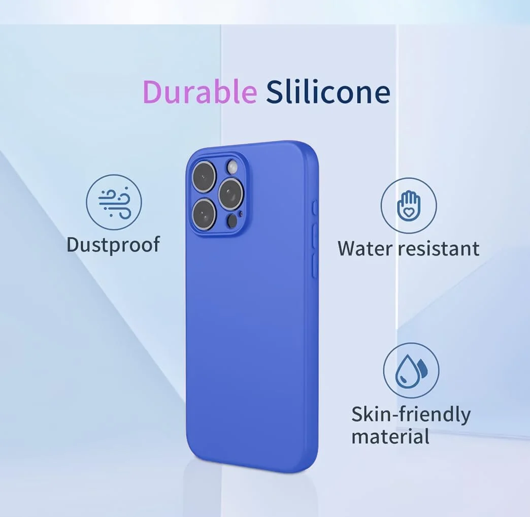 DL3 Mobilak Liquid Silicone Case for realme C65, Shock-absorbing protection, Scratch-resistant surface, Soft microfiber lining - Light Blue