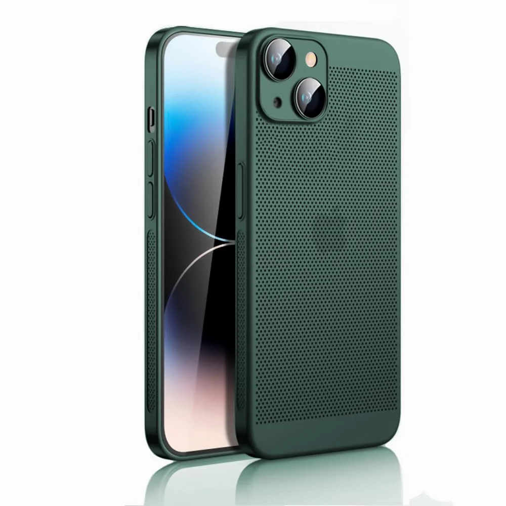 DL3 Mobilak Heat-Dissipation Hard PC Case with Built-In Camera Lens Protector for iPhone 13 6.1-Inch