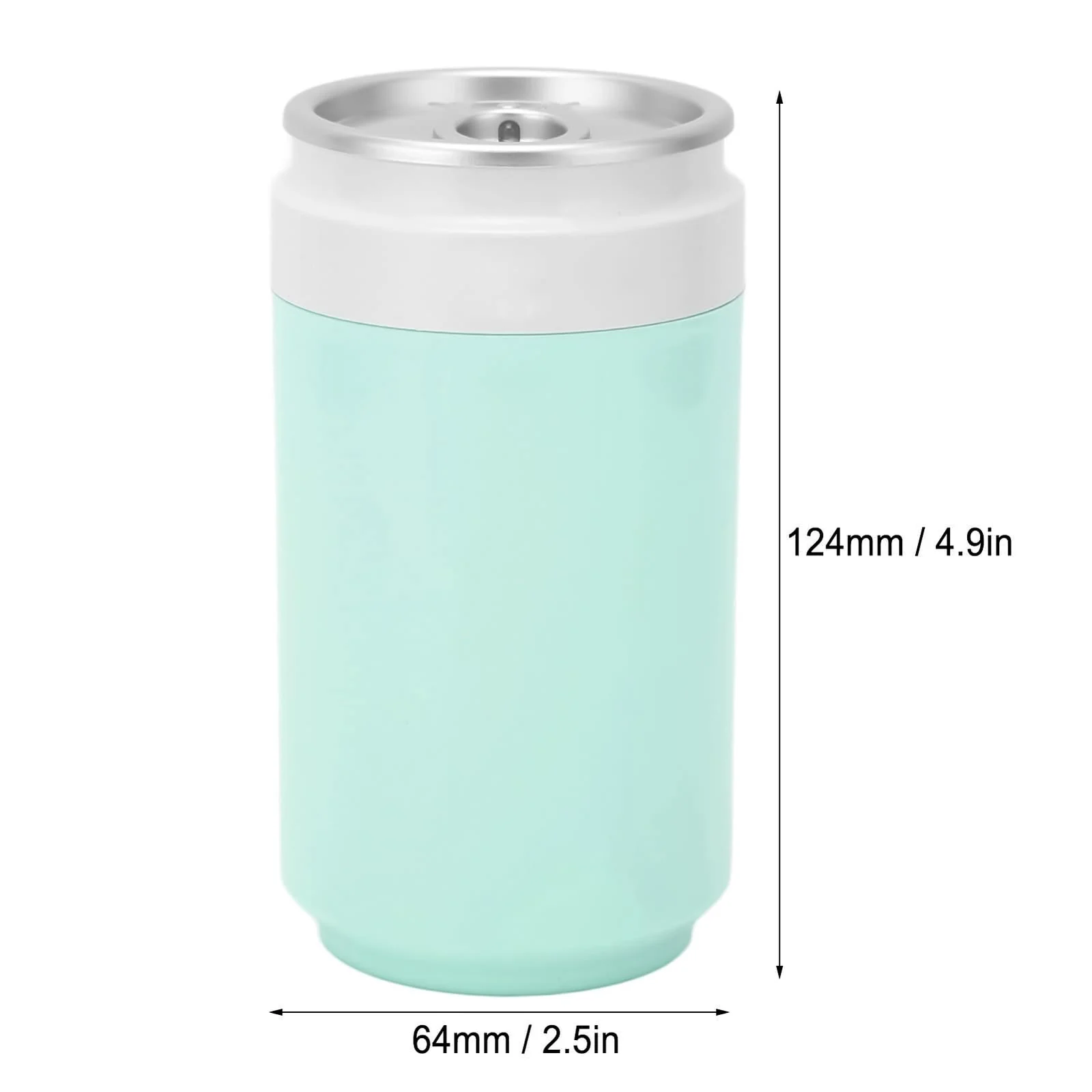 Mobigon Wood Cool Mist Ultrasonic Humidifier for Room Moisture, Aroma Diffuser for Home, 260ml Essential Oil Diffuser with 7 Colorful Night Light, Auto Shut-Off, Home, Office, car - White&Turquize