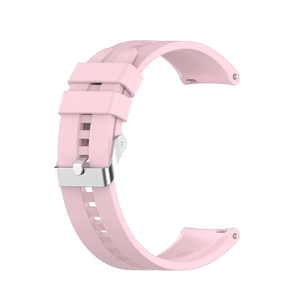 DL3 Mobilak Strap Silicone Band 22MM For Samsung galaxy watch 3 45mm /watch 46mm/Gear S3/Huawei watch GT3 46MM/GT2E/GT 46mm/GT2 Pro/GT2 46MM/honor Magic Watch2 46mm/Amazfit GTR4/GTR3/2/2e - Pink