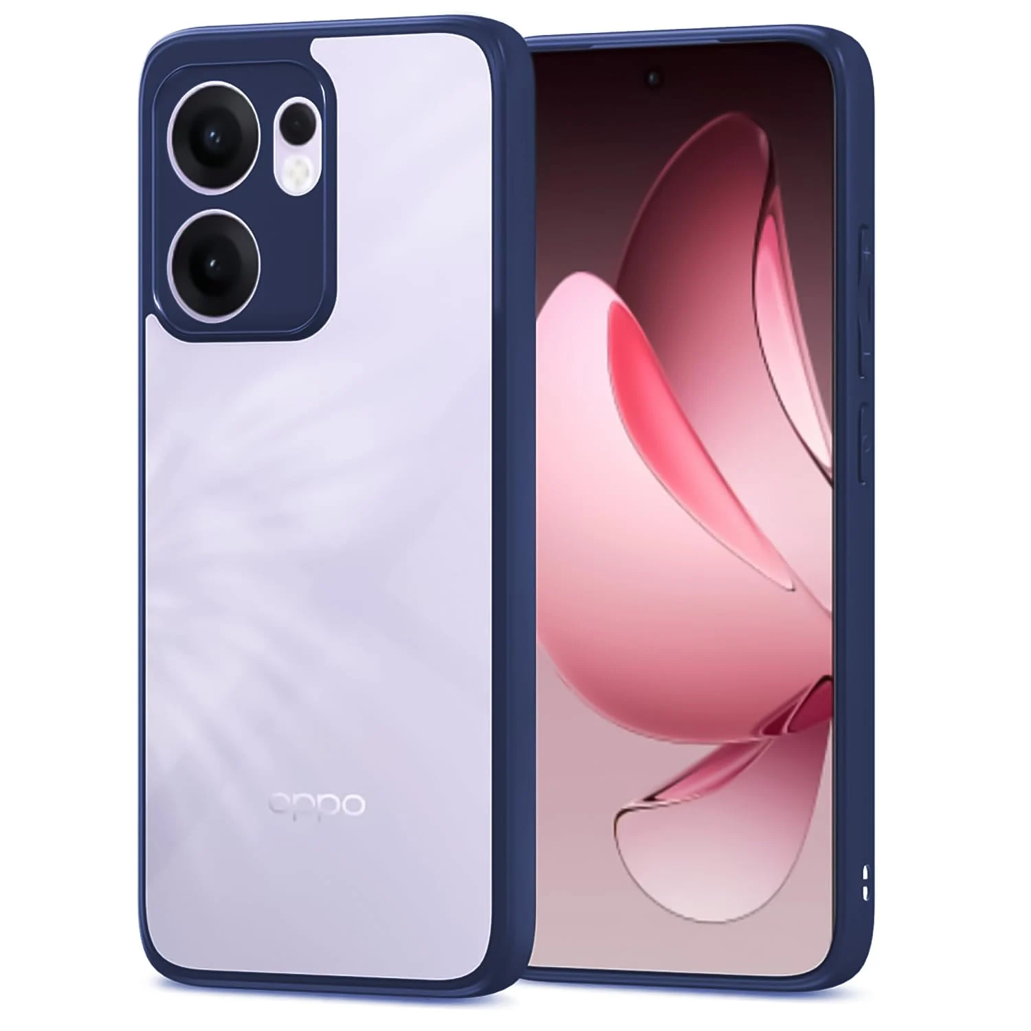 DL3 Mobilak Clear PC and TPU Protective Case for OPPO Reno13 F / Reno 13F with Camera Protection and Military-Grade Protection