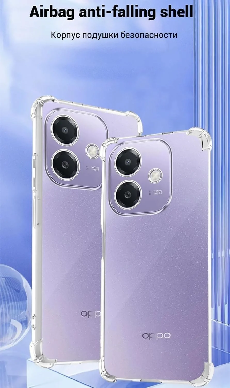 DL3 Mobilak Clear TPU Case for OPPO A3 / OPPO A3X, Camera protection, Shock-absorbing protection, Scratch-resistant surface - Clear