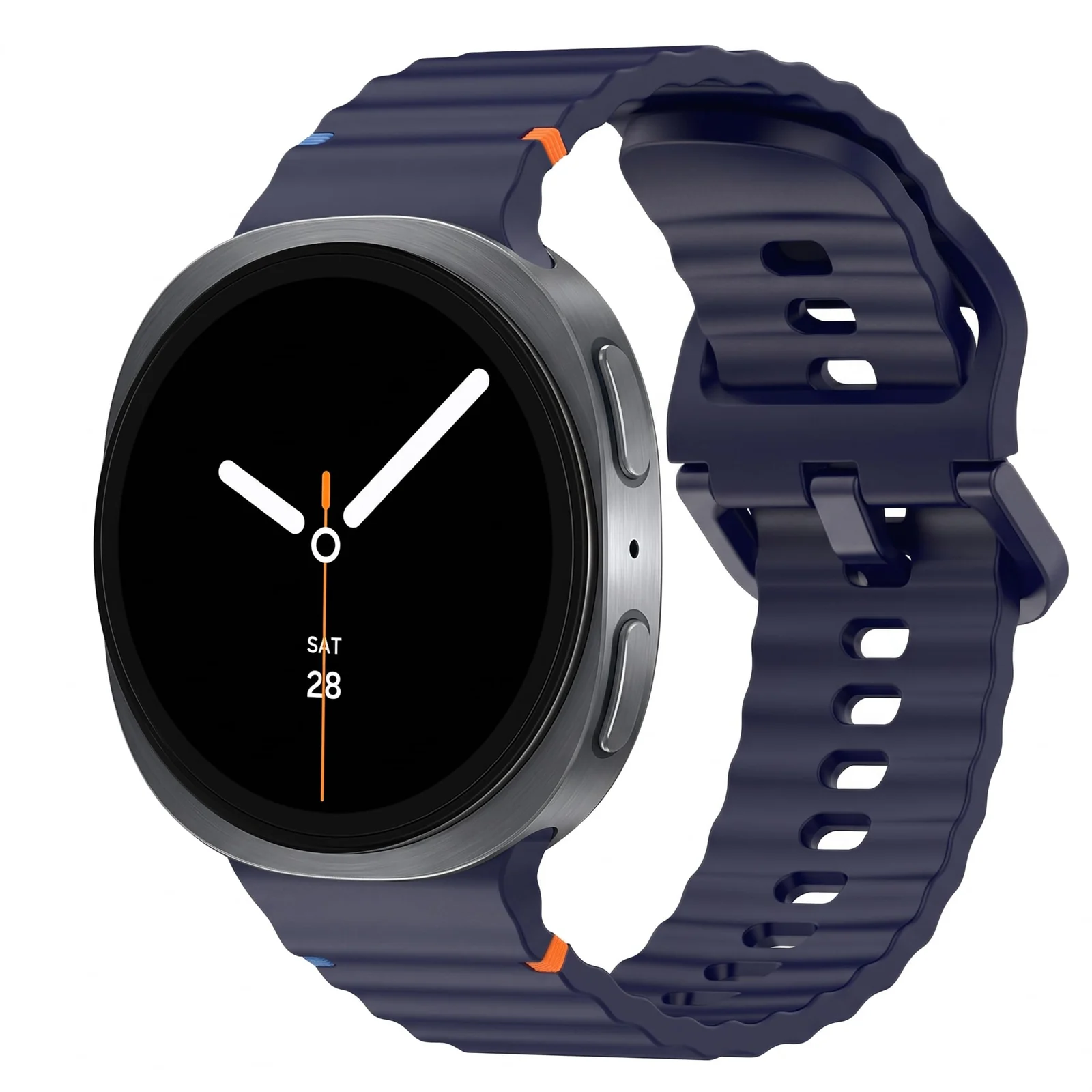 DL3 MOBILAK One-Click Silicone Watch Strap for Samsung Galaxy Watch 8 40 / 44 mm and Watch 8 Classic 46 mm