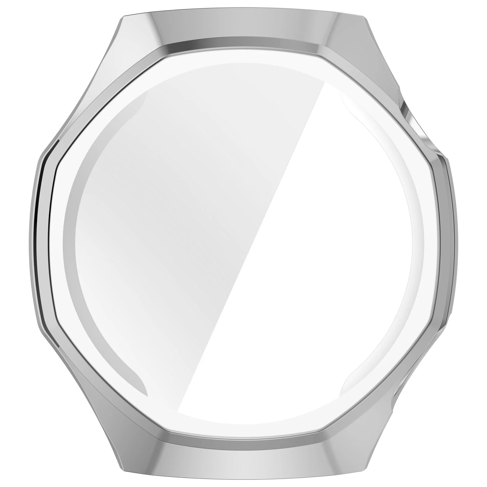 DL3 Mobilak Case Compatible with Huawei Watch GT6 Pro 46mm All-Around with Built-in Screen Protector Watch Soft TPU Shockproof Cover Slim Guard Thin Bumper Shell Protector for GT 6 Pro 46 mm - Silver