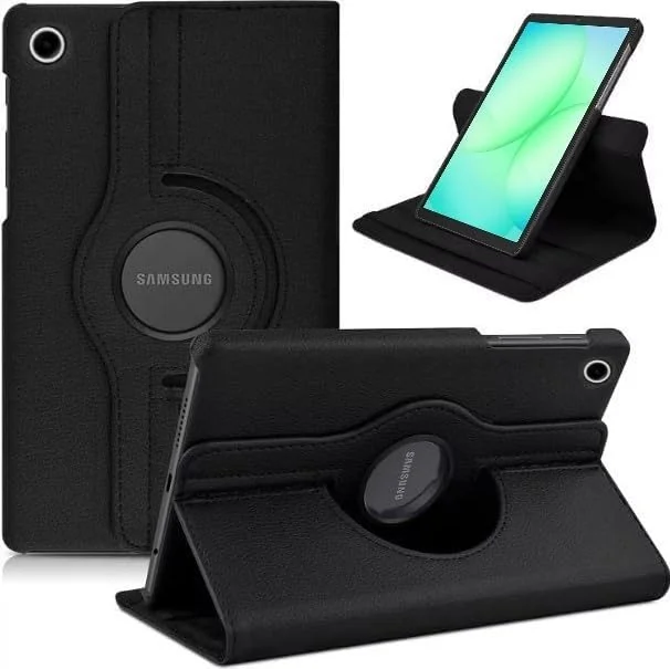 DL3 Mobilak Protective Cover for Samsung Galaxy Tab A9 8.7-inch (SM-X110/X115/X117), 360° Rotatable Smart Stand, Leather Folio Flip Cover with Multi-Angle Viewing, Auto Wake Sleep