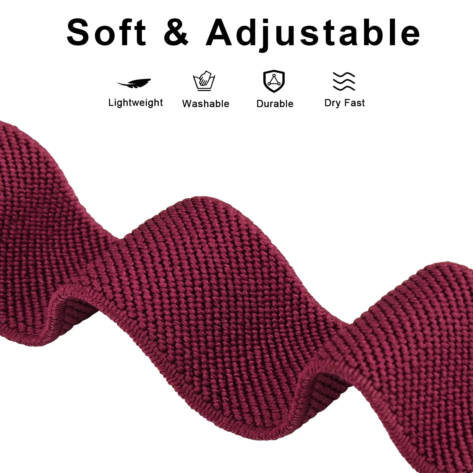 DL3 Mobilak Strap Nylon Loop 20MM Band For Samsung Galaxy Watch 7/6/5/4 40mm 44mm/Watch 5 Pro 45mm/S2 classic/active 2 40mm 44mm/Amazfi GTS 2/2e/3/3 Pro/4/GTS 2 Mini/3 Mini/4 Mini/Bip 3 - Black