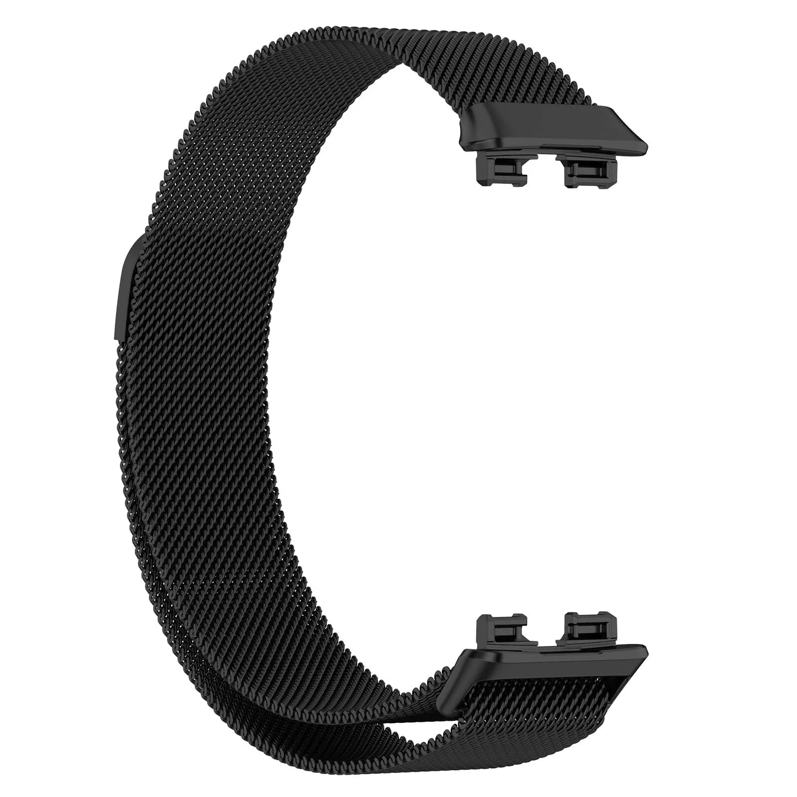 DL3 Mobilak Replacement Band for Huawei Band 8 Replacement Strap Magnetic Metal Stainless Steel Replacement Strap for Men and Women Huawei Band 8 - Black