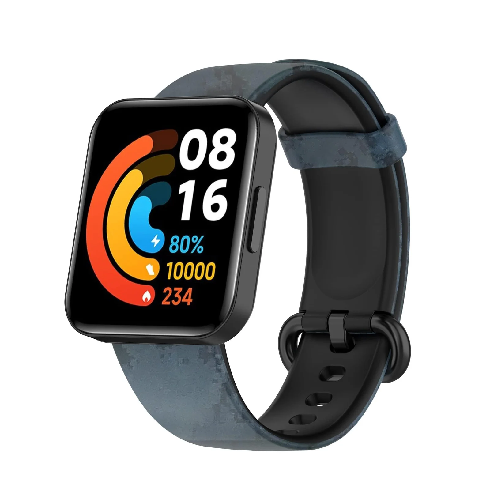 DL3 Mobilak Strap Compatible with Xiaomi Redmi Watch 2 Lite/Poco Watch/Redmi Watch 2 / Horloge 2 Soft Replacement Sport Silicone Strap - Digital Blue