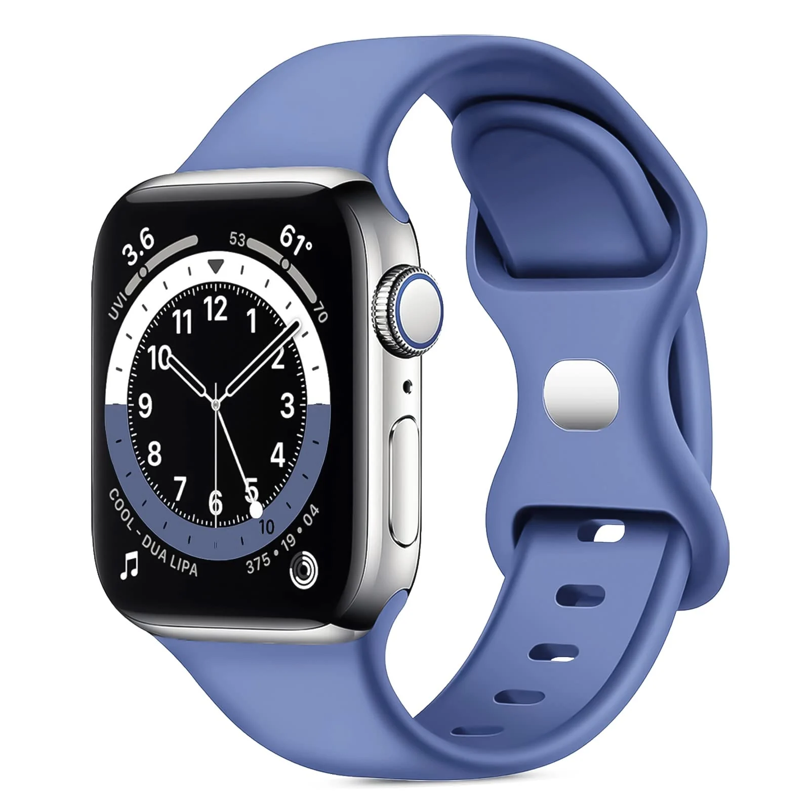 38MM/40MM/41MM — DL3 Mobilak Bands Compatible with Apple Watch Ultra 49mm 45mm 44mm 42mm 41mm 40mm 38mm, Replacement Soft Silicone Strap for iWatch Ultra/Ultra 2 Series 9/8/7/6/5/4/3/2/1 (Royal, 38MM/40MM/41MM)