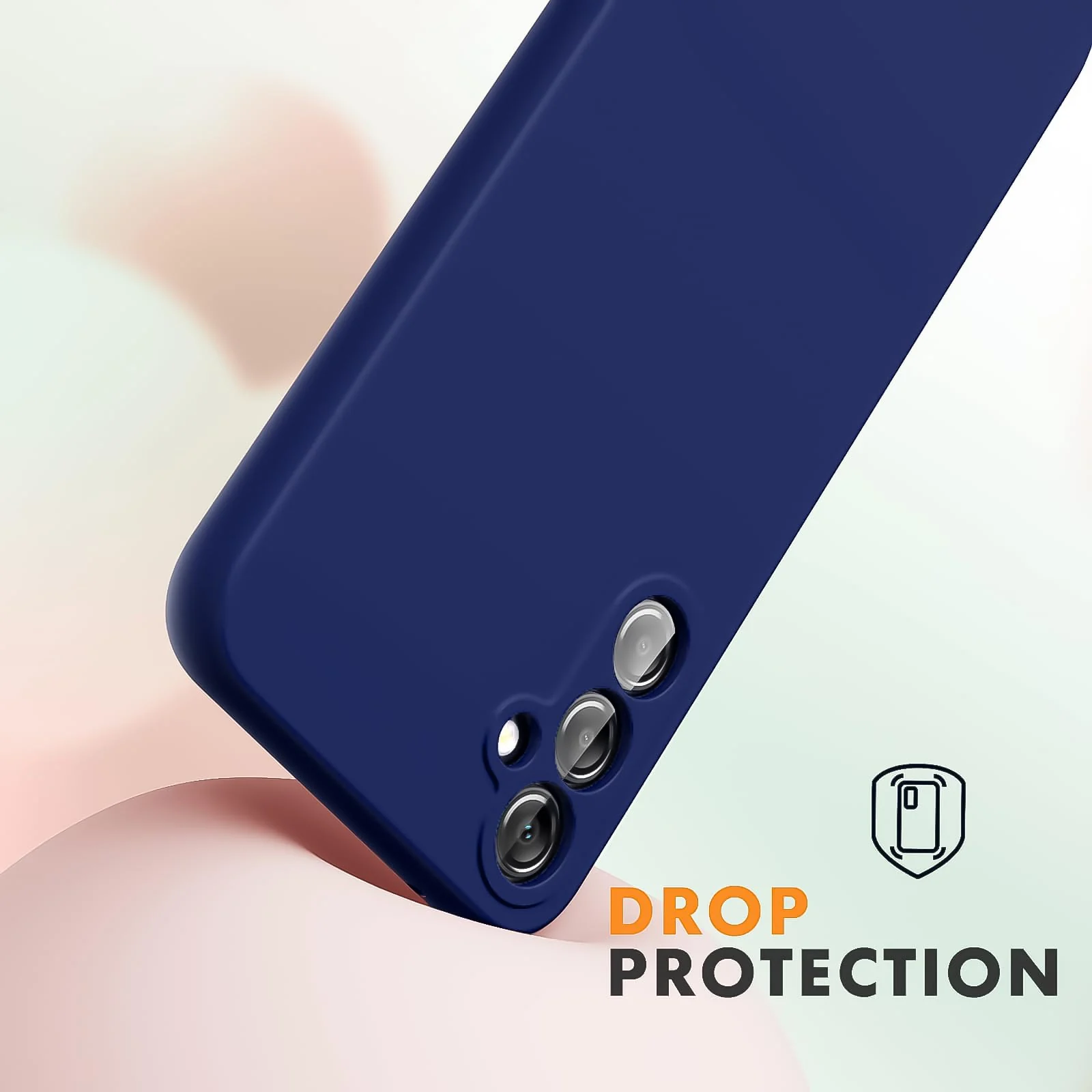 DL3 Mobilak Silicone Protective Case for Samsung Galaxy A54 5G, Shock-absorbing protection, Scratch-resistant surface, Soft microfiber lining - Blue 1