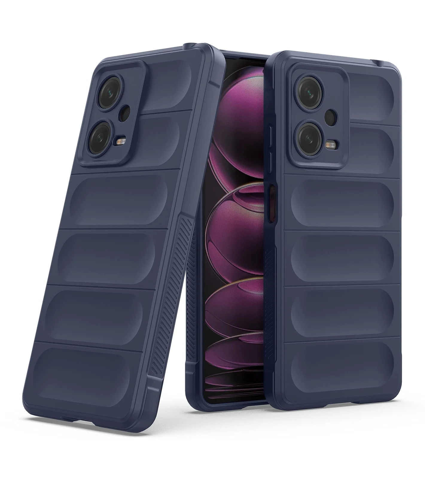 DL3 Mobilak Soft Silicone Protective Case for Xiaomi Redmi Note 12 5G / Poco X5 5G with Camera Protection and Shockproof Design - Blue