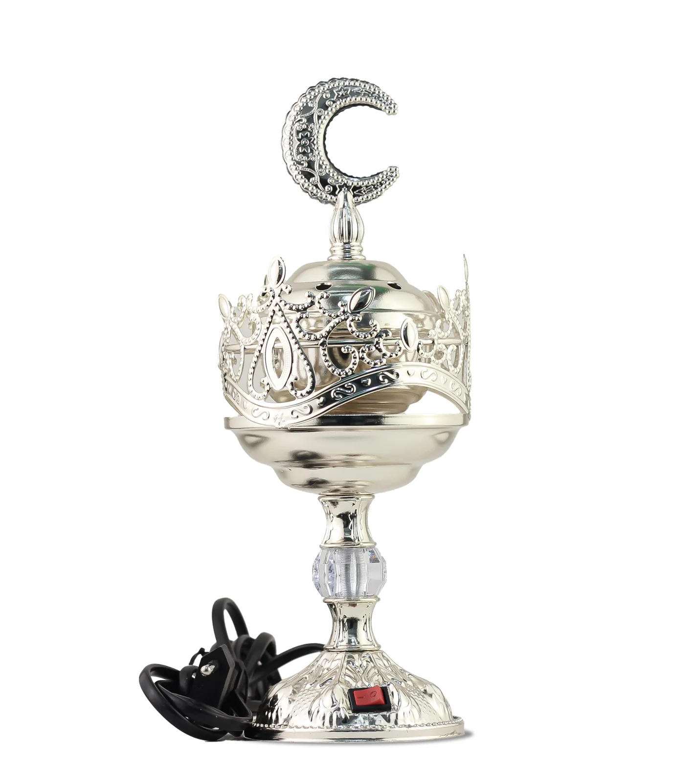 Mobigon Arabian Electric Incense Burners metal Vintage Arabic Burner, Middle Eastern Incense Holder- Electric Incense Burner Bakhoor Suitable For Arabian Oud, Home, Hotel Decor - style 6
