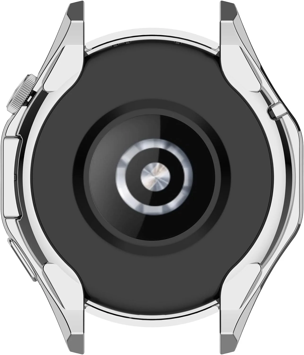 DL3 Mobilak Case Compatible with Huawei Watch GT4 46MM Case All-Around Screen Protector Watch Soft TPU Shockproof Cover Slim Guard Thin Bumper Shell Protector - Sliver