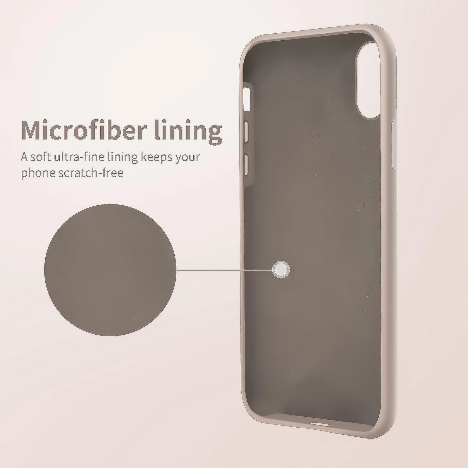 DL3 Mobilak Compatible with iPhone XS Max Case, Liquid Silicone Case, Full Body Protective Cover, Shockproof, Slim Phone Case, Anti-Scratch Soft Microfiber Lining - Pastel Pink