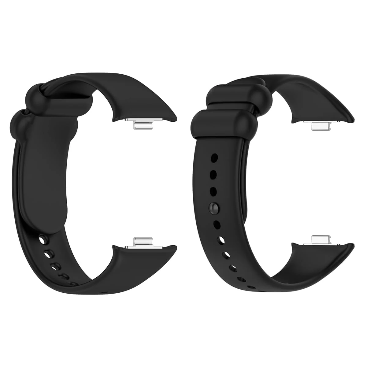 DL3 Mobilak Sport Strap Compatible with Xiaomi Redmi Watch 4/ Xiaomi Band 8 pro, Soft Silicone Sports Wristband for Men Women, Double Ring Adjustable Replacement - Black
